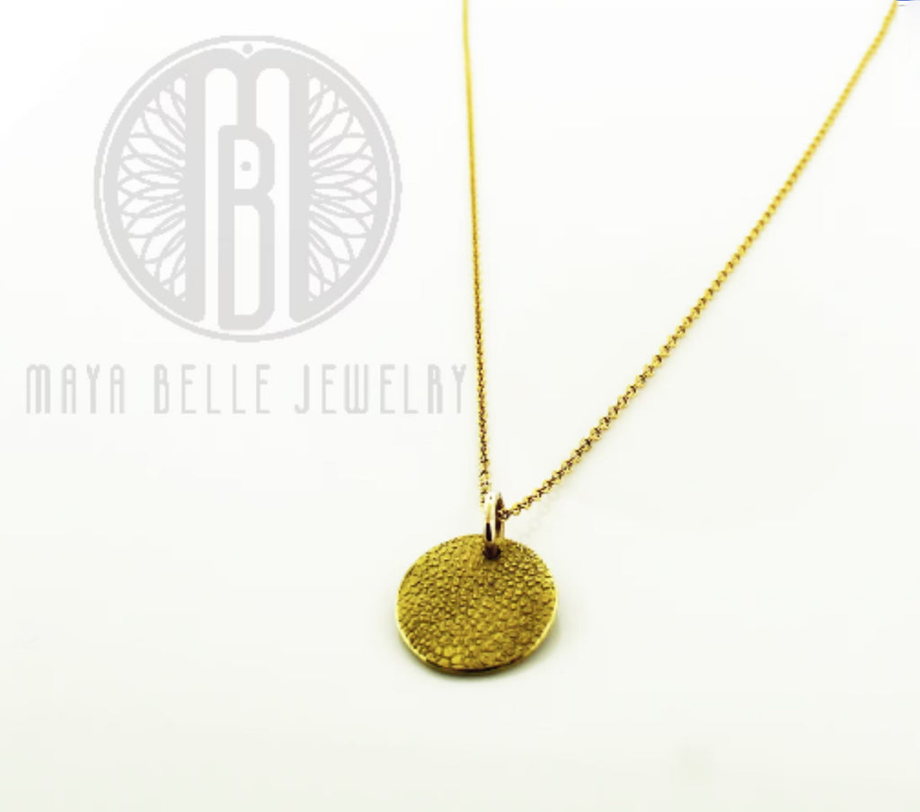Pet Pawprint Keepsake Charm Necklace - Maya Belle Jewelry