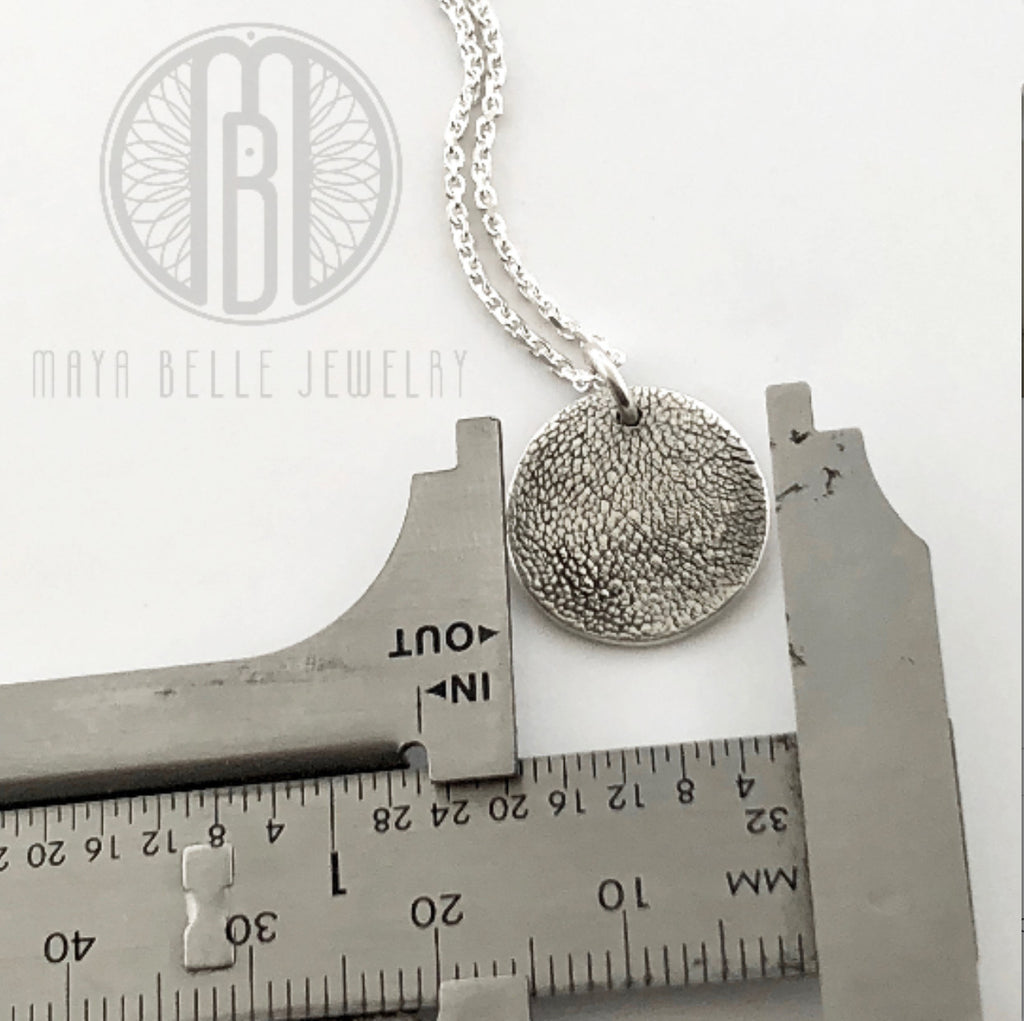 Pet Pawprint Keepsake Charm Necklace - Maya Belle Jewelry