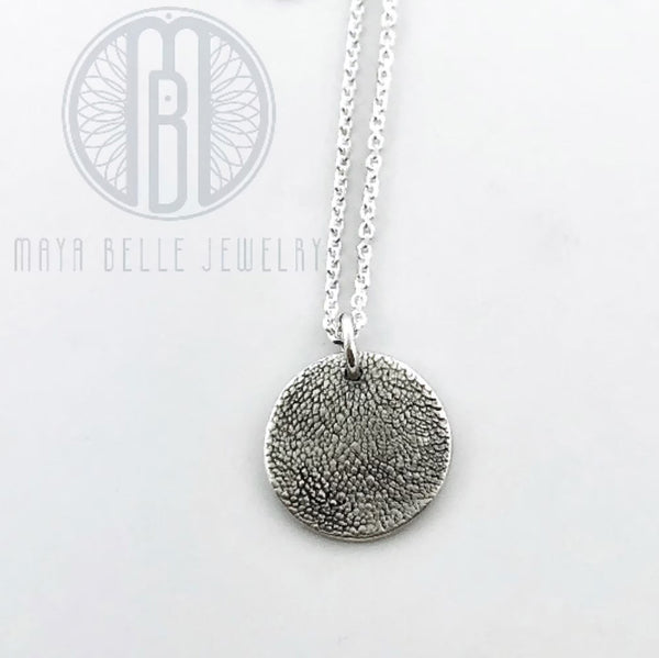Pet Pawprint Keepsake Charm Necklace - Maya Belle Jewelry