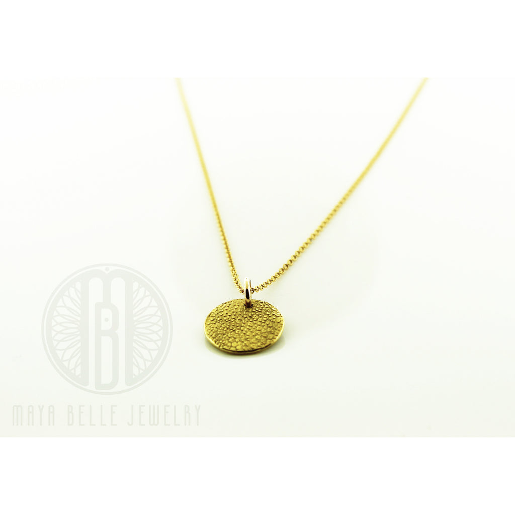 22k solid gold custom nose print or paw print necklace - Maya Belle Jewelry 