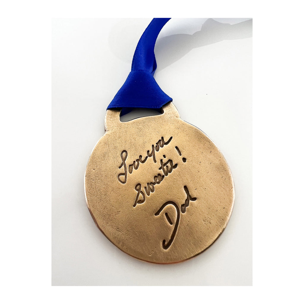 Handwriting keepsake ornament - Maya Belle Jewelry 