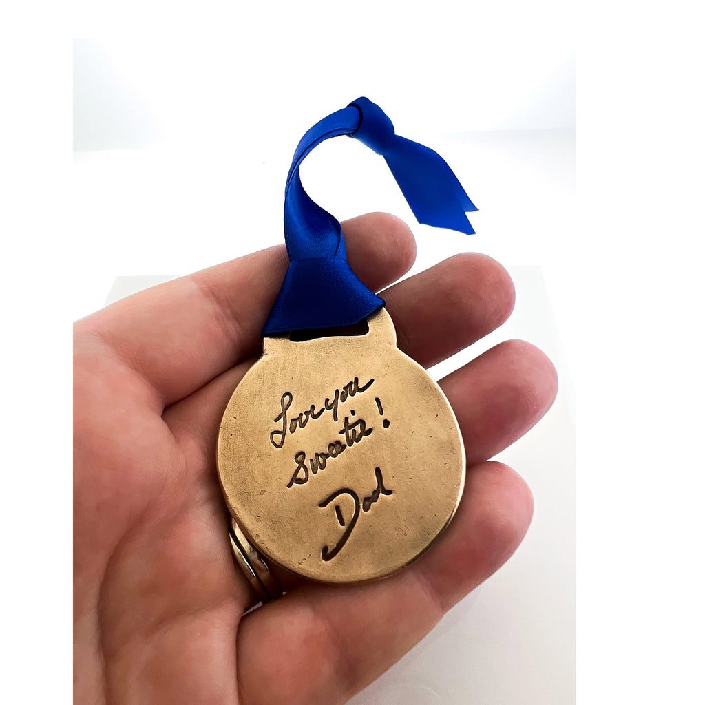 Handwriting keepsake ornament - Maya Belle Jewelry