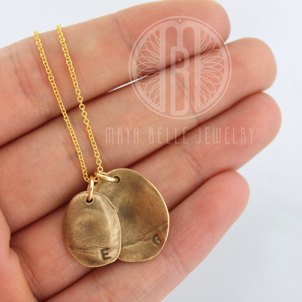Fingerprint mold necklace - Maya Belle Jewelry