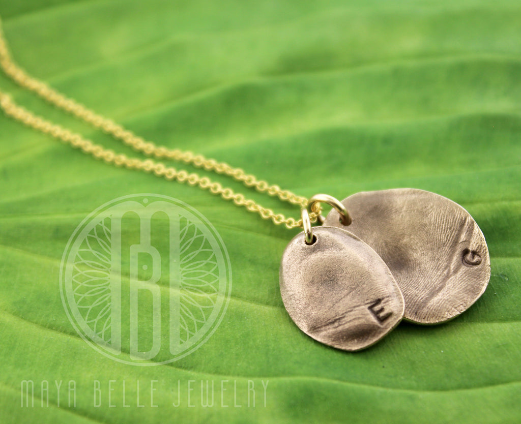 Fingerprint mold necklace - Maya Belle Jewelry