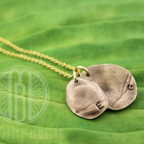 Fingerprint mold necklace - Maya Belle Jewelry
