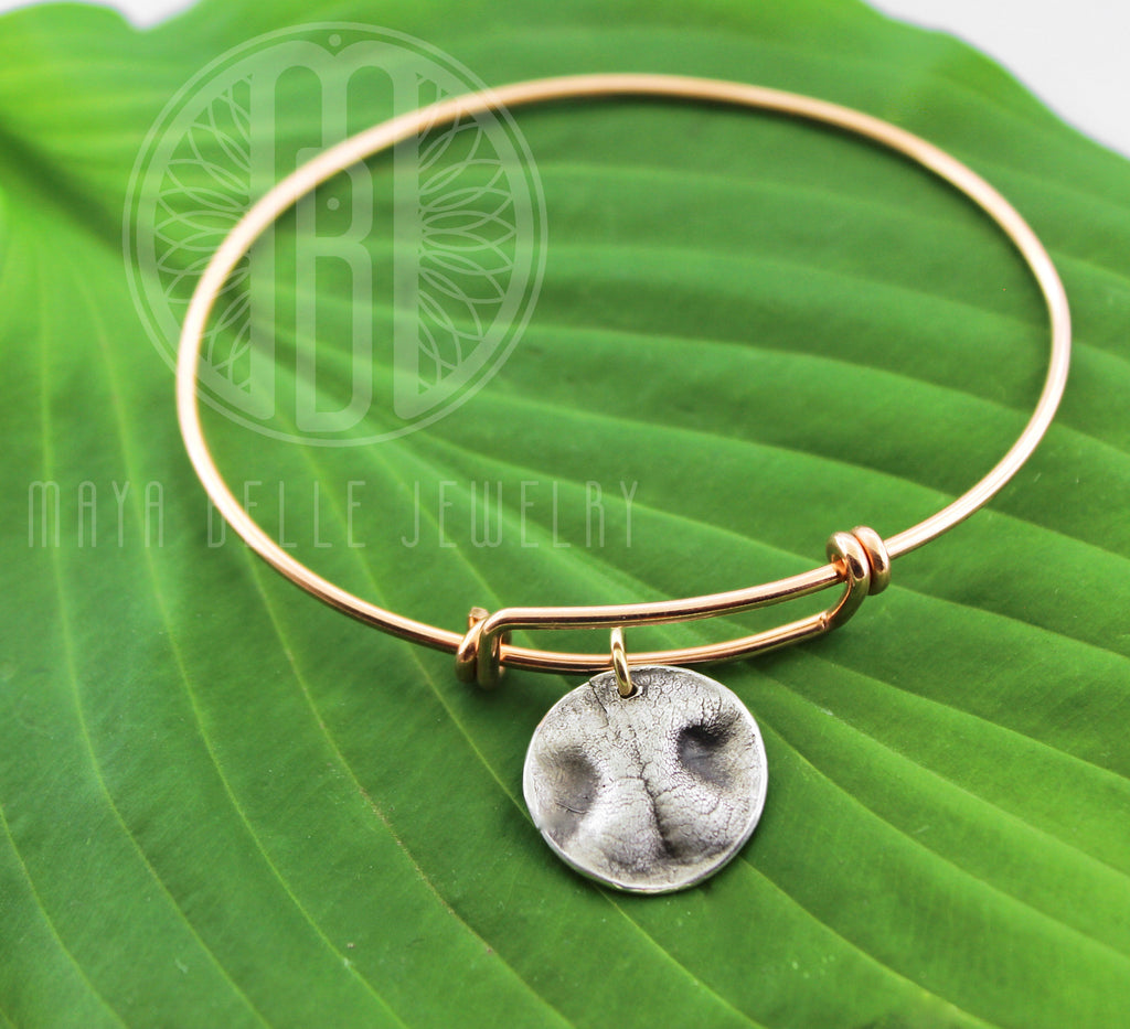 Pet Nose or paw Bangle bracelet - Maya Belle Jewelry