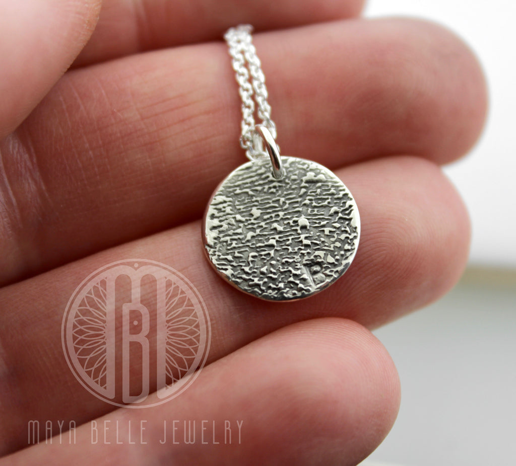Baby footprint detailed necklace - Maya Belle Jewelry