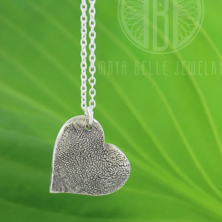 Pet Pawprint Keepsake Charm Necklace - Maya Belle Jewelry