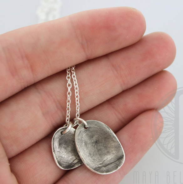 Fingerprint mold necklace - Maya Belle Jewelry