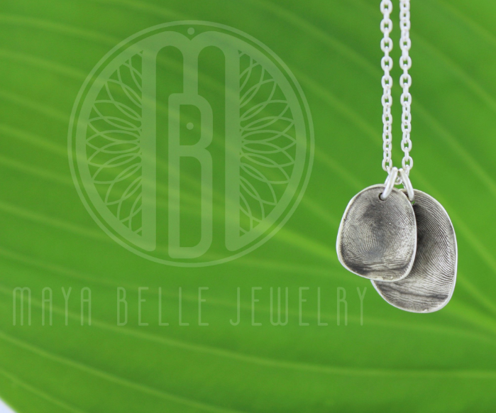 Fingerprint mold necklace - Maya Belle Jewelry