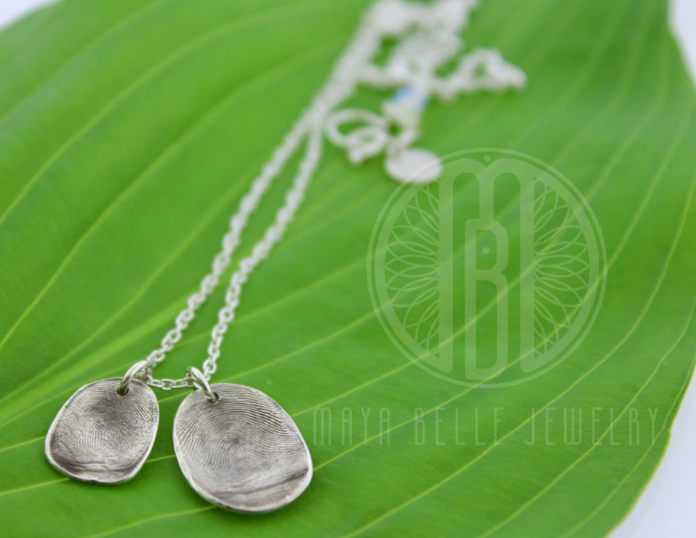 Fingerprint mold necklace - Maya Belle Jewelry
