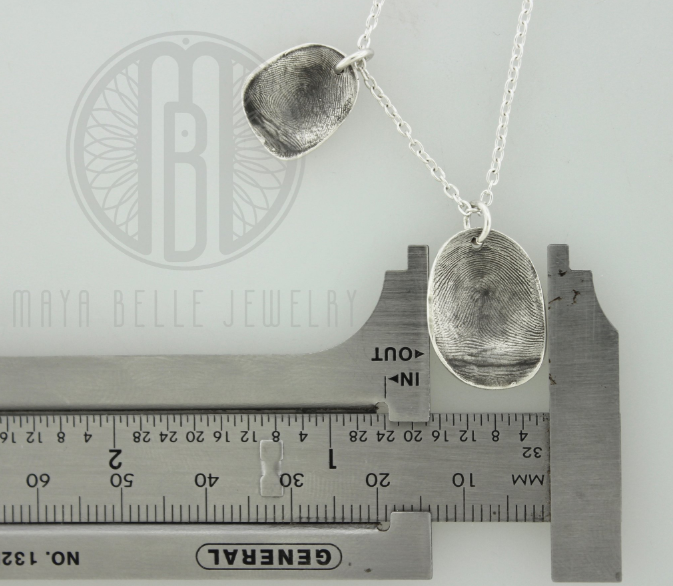 Fingerprint mold necklace - Maya Belle Jewelry