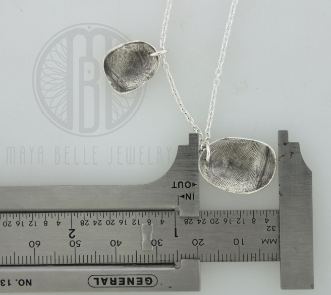 Fingerprint mold necklace - Maya Belle Jewelry