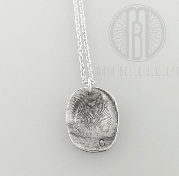 Fingerprint mold necklace - Maya Belle Jewelry