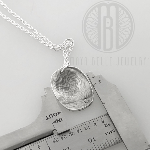 Fingerprint mold necklace - Maya Belle Jewelry
