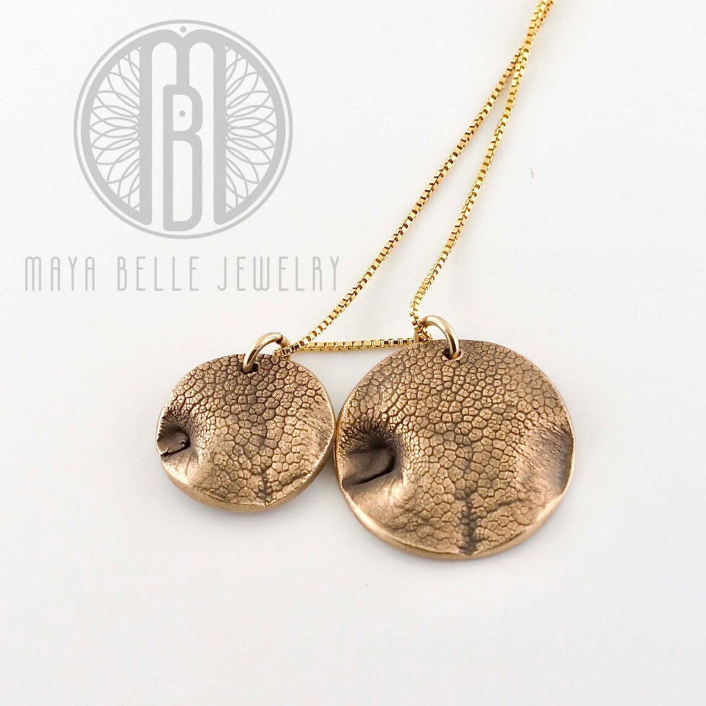 A forever handmade Dog nose print necklace of your fur baby