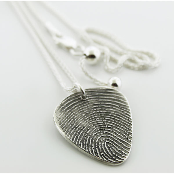 Guitar Pick Fingerprint - Maya Belle Jewelry 