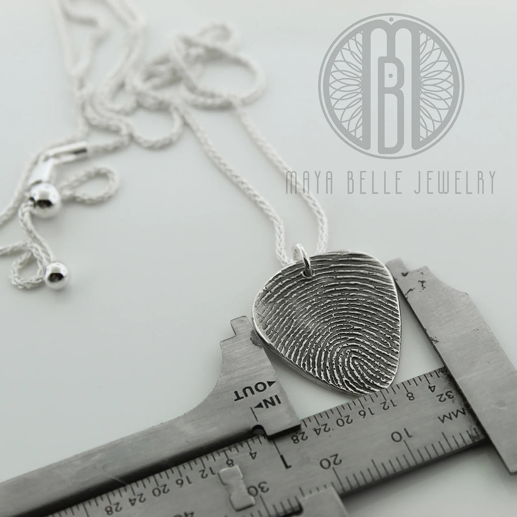 Handwriting guitar pick - Maya Belle Jewelry