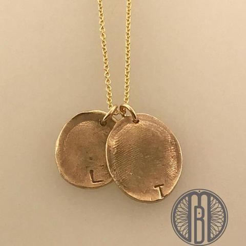 Fingerprint mold necklace - Maya Belle Jewelry