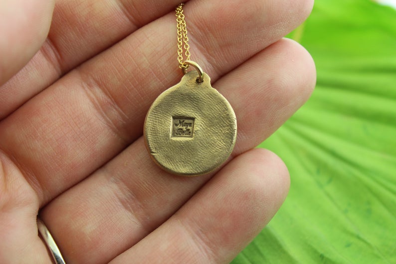 Padre Pio medal • gold Padre Pio medallion • saints medals • religious medals - Maya Belle Jewelry