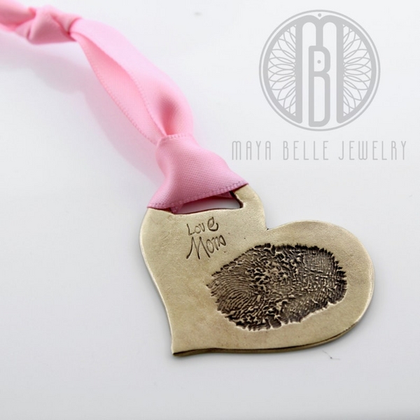 Handwriting Ornament - Customer's Product with price 189.00 ID zrUz-_30ooSdWqyCQohZVs1V - Maya Belle Jewelry