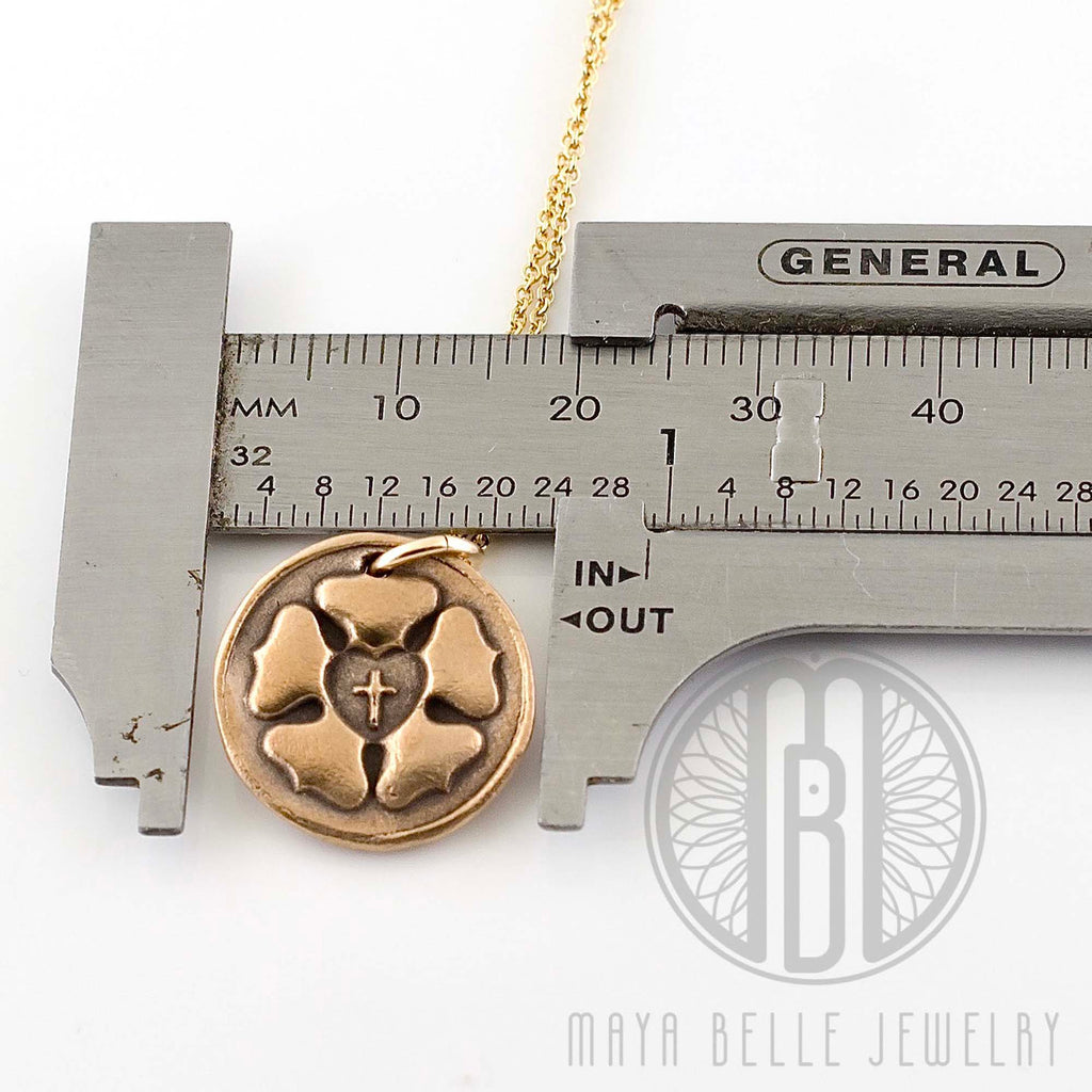 NEW Luther Rose Necklace bronze and gold necklace - Maya Belle Jewelry