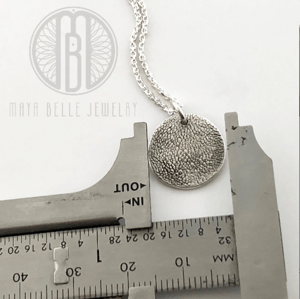 Pet Pawprint Keepsake Charm Necklace - Maya Belle Jewelry 