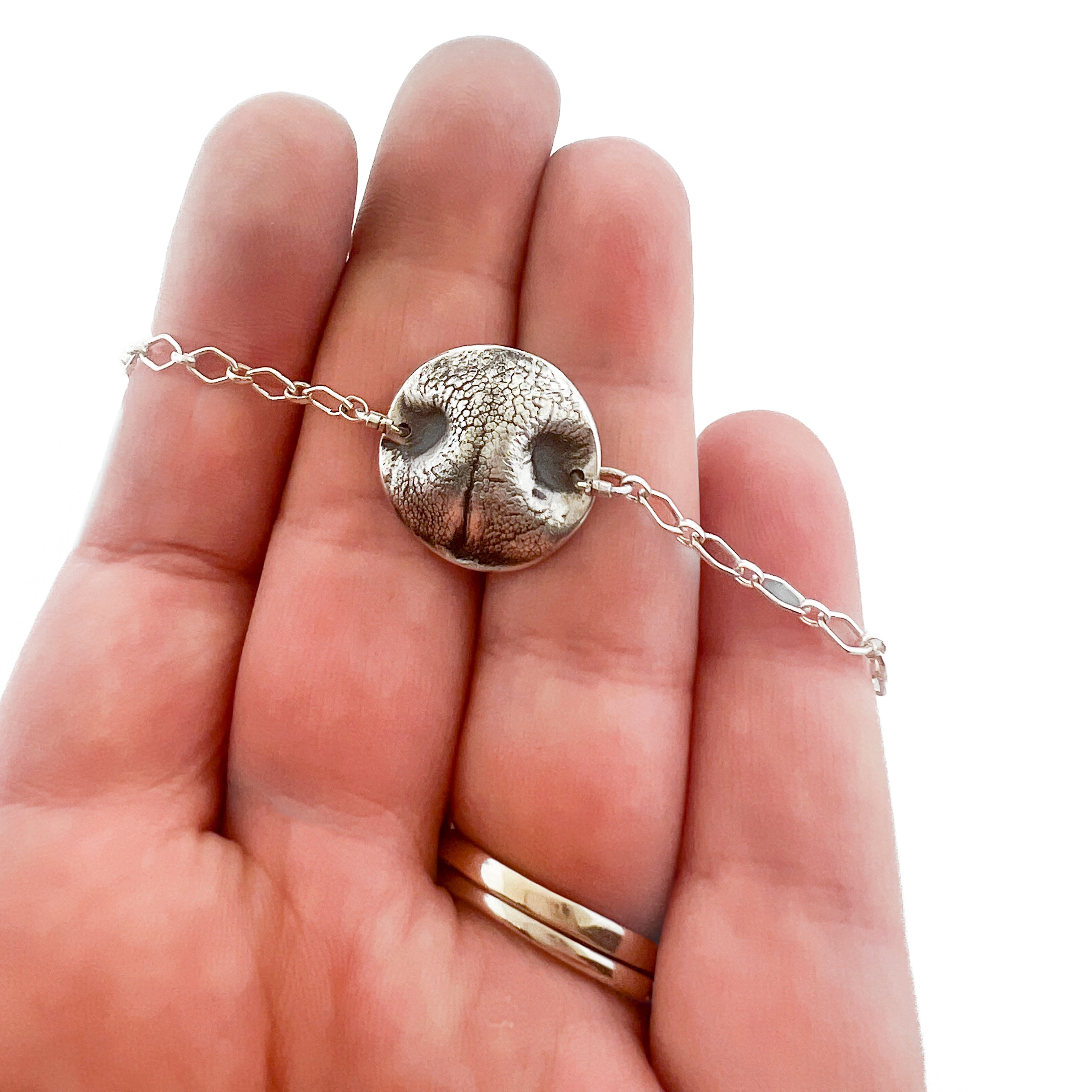 Pet noseprint bracelet - Maya Belle Jewelry 