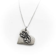 Dog nose print taken from an ink print or photo - Maya Belle Jewelry 