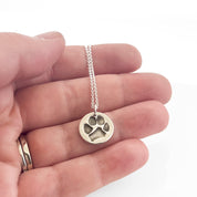 Pet Paw Print Keepsake Charm Necklace - Maya Belle Jewelry 