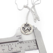 Pet Paw Print Keepsake Charm Necklace - Maya Belle Jewelry 