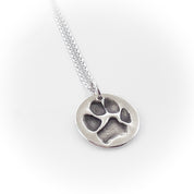 Pet Paw Print Keepsake Charm Necklace - Maya Belle Jewelry 