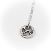 Pet Paw Print Keepsake Charm Necklace - Maya Belle Jewelry 