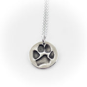 Pet Paw Print Keepsake Charm Necklace - Maya Belle Jewelry 
