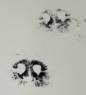 Dog nose print taken from an ink print or photo - Maya Belle Jewelry 