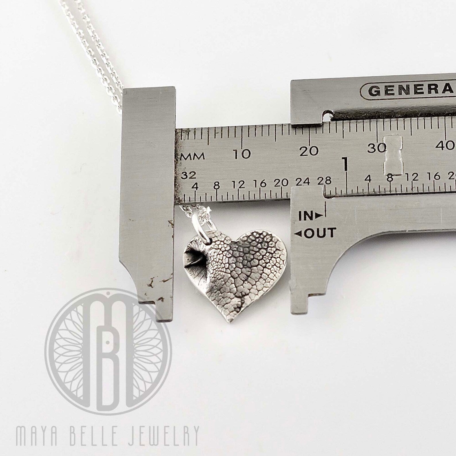 16mm charm of a custom pet print nose print necklace - Maya Belle Jewelry 