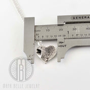 16mm charm of a custom pet print nose print necklace - Maya Belle Jewelry 