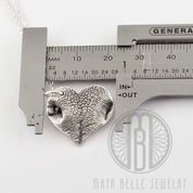 21mm charm of a custom pet print nose print necklace - Maya Belle Jewelry 