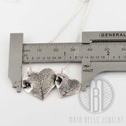 Two pet nose prints shown side by side - Maya Belle Jewelry