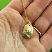 Child's molded fingerprint necklace