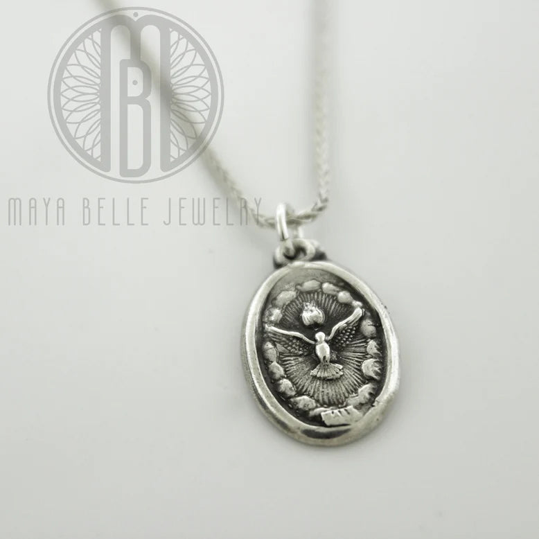Holy Spirit Medallion Charm Bracelet - Maya Belle Jewelry 