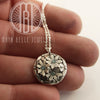 Daisy fingerprint necklace - Maya Belle Jewelry 
