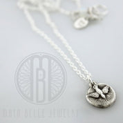 Holy Spirit Necklace In Choice of Silver or Bronze - Maya Belle Jewelry 