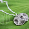 Two Dog Nose Print Pendants Necklace with Choice of Shape and Engraving - Maya Belle Jewelry 