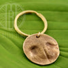 Large Dog Print Keychain in Pure Bronze - Maya Belle Jewelry 