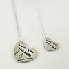 Handwriting necklace in silver - Maya Belle Jewelry 