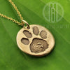 Pet paw print or nose print keepsake • DOGPRINT necklace - Maya Belle Jewelry 