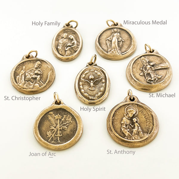 Saints Medals - Maya Belle Jewelry 