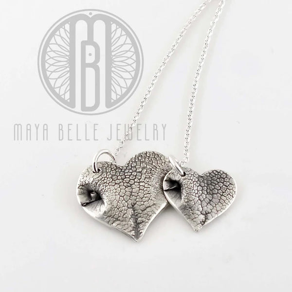 Pet Nose Print Keepsake Charm Necklace - Maya Belle Jewelry 