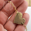 Fingerprint Bracelet in Choice of Bronze or Silver - Maya Belle Jewelry 
